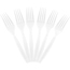 JAM Paper Big Party Pack of Premium Utensils - Plastic Forks - Clear - 100 Disposable Forks/Box Thumbnail 1