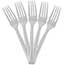 JAM Paper Premium Utensils Party Pack, Disposable Plastic Forks, Clear, 48/PK Thumbnail 1
