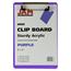 JAM Paper Plastic Clipboards with Low Profile Metal Clip, 6" x 9", Purple, 12/BX Thumbnail 2