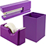 JAM Paper Desk Trio Pack, Purple, 3/PK Thumbnail 1