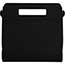 JAM Paper Plastic Lunchbox, 4 3/4" x 7 3/4" x 4 3/4", Black, 100/PK Thumbnail 3