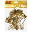 JAM Paper Binder Clips, Medium 32mm, Gold, 15/Pack Thumbnail 1
