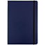 JAM Paper Hardcover Notebook with Elastic Band, 5 7/8" x 8 1/2", Blue, 100 Lined Sheets Thumbnail 1