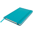 JAM Paper Hardcover Notebook with Elastic Band, 4" x 6", Caribbean Blue, 70 Lined Sheets Thumbnail 3