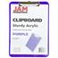 JAM Paper Plastic Clipboard, 9" x 12 1/2", Purple, 12/PK Thumbnail 2