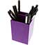 JAM Paper Pen Holder, Plastic, Purple Thumbnail 4