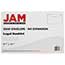 JAM Paper Plastic Envelopes with Snap Closure, Legal Booklet, 9 3/4" x 14 1/2", Clear, 12/PK Thumbnail 3