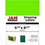 JAM Paper Shipping Labels, Half Page, 5 1/2" x 8 1/2" , Neon Green, 50 Labels Thumbnail 1