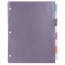 JAM Paper Plastic Index Tab Dividers, 8-Tab, 8 1/2" x 11 1/2", Multicolor Thumbnail 1