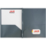 JAM Paper Plastic 2 Pocket School POP Presentation Folders with Prong Clasp Fasteners, Grey, 6/PK Thumbnail 3