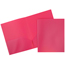 JAM Paper Plastic 2 Pocket School POP Presentation Folders, Pink, 6/PK Thumbnail 1