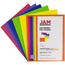 JAM Paper Plastic 2 Pocket School POP Presentation Folders, Assorted Primary Colors, 6/PK Thumbnail 2