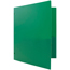 JAM Paper Plastic Heavy Duty 3 Hole Punch 2 Pocket School Presentation Folders, Green, 6/PK Thumbnail 4