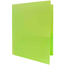 JAM Paper Plastic Heavy Duty 2 Pocket School Presentation Folders, Lime Green, 6/PK Thumbnail 4