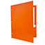 JAM Paper Laminated Two-Pocket Glossy 3 Hole Punch Folders, Orange, 25/PK Thumbnail 3