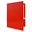 JAM Paper Laminated Two-Pocket Glossy 3 Hole Punch Folders, Red, 25/PK Thumbnail 3