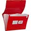 JAM Paper Plastic Accordion Folder, 13 Pocket Expanding File with Elastic Closure, Legal (10" x 15"), Red Thumbnail 1