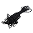 JAM Paper Elastic String Ties, 10", Black Matte, 50/PK Thumbnail 2