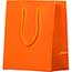 JAM Paper Glossy Gift Bags with Rope Handles, 8" x 4" x 10", Orange, 6/PK Thumbnail 3