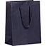JAM Paper Kraft Gift Bag, 10" x 5" x 13", Navy Blue Matte Recycled Thumbnail 1