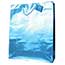 JAM Paper Gift Bags with Rope Handles, Diagonal Pinstripe Shopping Bags, 17" x 21" x 6 1/4", Blue Foil Thumbnail 1