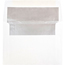 JAM Paper Foil Lined Booklet Invitation Envelope, A6 (4 3/4" x 6 1/2") White with Silver Lining, 25/PK Thumbnail 1
