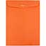 JAM Paper Catalog Envelopes with Clasp Closure, Open End, 10" x 13", Brite Hue Orange , 10/PK Thumbnail 2