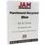 JAM Paper Recycled Parchment Cardstock, 8 1/2 x 11, 65lb Blue, 50/PK Thumbnail 1