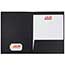 JAM Paper Two Pocket Business Folders, Textured Linen, Black, 100/BX Thumbnail 3