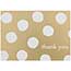 JAM Paper Thank You Card Set with Envelopes, 3.5" x 4.88", Gold Polka Dot, 10 Card Set Thumbnail 3