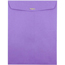 JAM Paper Catalog Envelopes with Clasp Closure, Open End, 10" x 13", Brite Hue Violet Purple , 10/PK Thumbnail 2