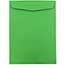 JAM Paper Open End Catalog Envelopes, 10" x 13", Green Recycled, 50/PK Thumbnail 1