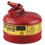 JUSTRITE® Safety Can, Type I, 2.5gal, Red Thumbnail 1