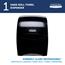 Kimberly-Clark Professional Sanitouch Manual Hard Roll Towel Dispenser, 12.63 in x 16.13 in x 10.2 in, Black Thumbnail 2