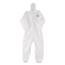 KleenGuard A40 Liquid/Particle Protection Coveralls, Zip Front, Elastic Wrists/Ankles/Hood, White, 3-XL, 25 Coveralls/Carton Thumbnail 1