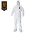 KleenGuard A40 Liquid/Particle Protection Coveralls, Zip Front, Elastic Wrists/Ankles/Hood/Boot, White, 2-XL, 25 Coveralls/Carton Thumbnail 2