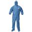 KleenGuard A60 Bloodborne Pathogen/Chemical Splash Protection Hooded Coveralls, Blue, XL, 24 Coveralls/Carton Thumbnail 1