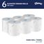 Kleenex Hard Roll Paper Towels With Elevated Design, Blue Core, White, 500 ft. Per Roll, 6 Rolls/Carton Thumbnail 2