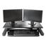 Kantek Electric Sit to Stand Workstation - Up to 24" Screen Support - 60 lb Load Capacity - Desktop - Black Thumbnail 2