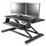 Kantek Electric Sit to Stand Workstation - Up to 24" Screen Support - 60 lb Load Capacity - Desktop - Black Thumbnail 1