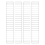 W.B. Mason Co. Rectangle Laser Labels, 1-3/4 in x 1/2 in, White, 80/Sheet, 100 Sheets/Case Thumbnail 1