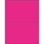 W.B. Mason Co. Rectangle Laser Labels, 8-1/2 in x 5-1/2 in, Fluorescent Pink, 2/Sheet, 100 Sheets/Case Thumbnail 1
