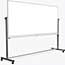 Luxor Magnetic Double-Sided Dry-Erase Mobile Whiteboard, Steel, 96"W x 40"H, Aluminum Frame Thumbnail 2