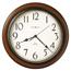 Howard Miller® Talon Auto Daylight-Savings Wall Clock, 15 1/4", Cherry Thumbnail 1
