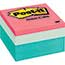 Post-it® Original Notes Cubes, 3 x 3, Seafoam Wave, 490-Sheet Thumbnail 1