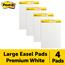 Post-it Super Sticky Easel Pad, Unruled, 25" x 30", White, 30 Sheets/Pad, 4 Pads/Carton Thumbnail 2