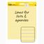 Post-it® Super Sticky Easel Pad, 25 in x 30 in, Yellow Paper with Lines, 30 Sheets/Pad, 2 Pads/Carton Thumbnail 8