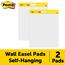 Post-it Self-Stick Wall Pad, Unruled, 20" x 23", White, 20 Sheets/Pad, 2 Pads/Carton Thumbnail 2