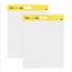 Post-it Self-Stick Wall Pad, Unruled, 20" x 23", White, 20 Sheets/Pad, 2 Pads/Carton Thumbnail 1