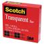 Scotch Transparent Tape, 1/2" x 1296", 1" Core, Clear Thumbnail 6